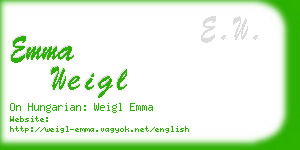 emma weigl business card